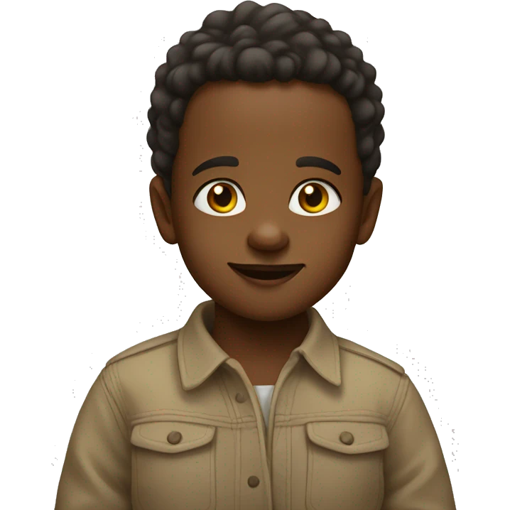 A Ethiopia  1 year old giving a smug face emoji