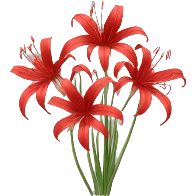 Red spider lilies emoji