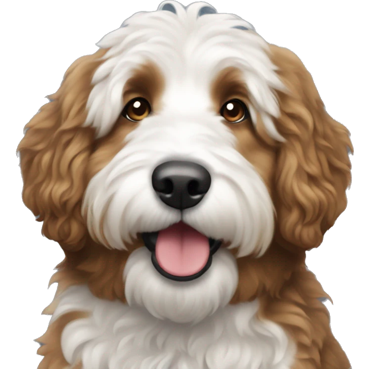 Bernedoodle dog emoji