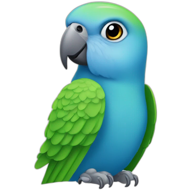 Blue Quaker parrot emoji