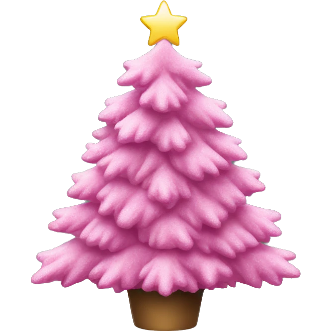 Pink Christmas Tree emoji