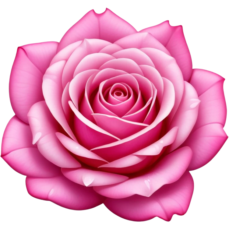 Sparkling pink princess rose emoji