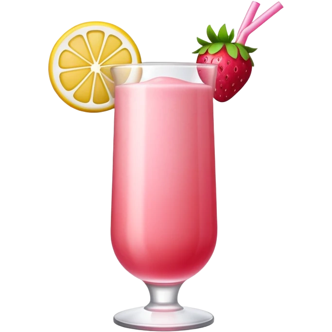Blended strawberry lemonade  emoji