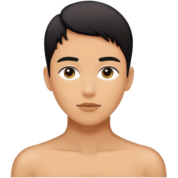 fron genderless silhouette to illustrate a user. Colour should have contrast for both light and dark backgrounds emoji