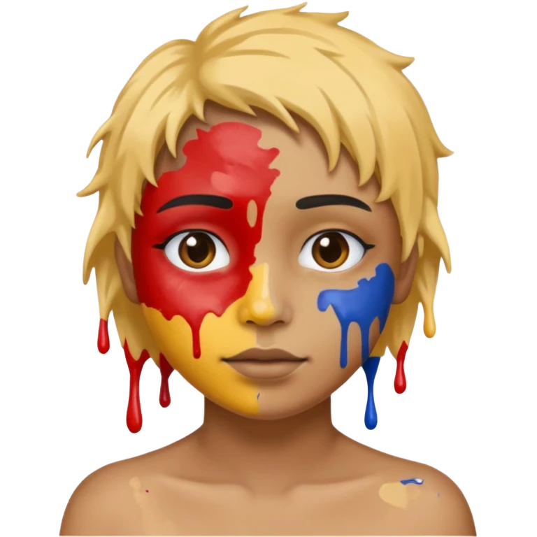 paint  on face body emoji