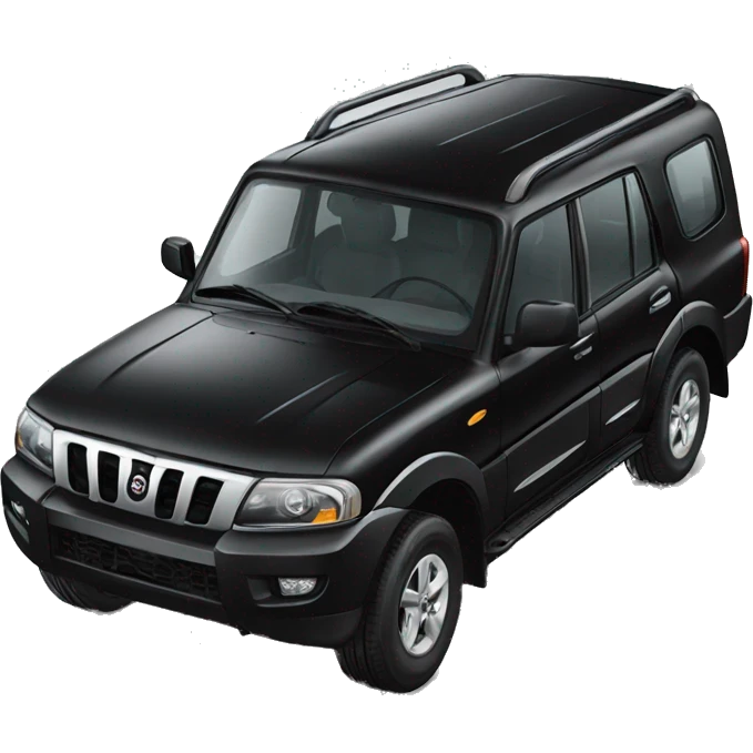 Mahindra black Scorpio emoji