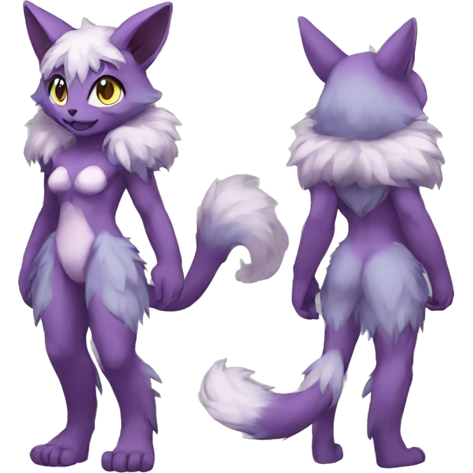 Anthro Sona Fakemon Full Body emoji