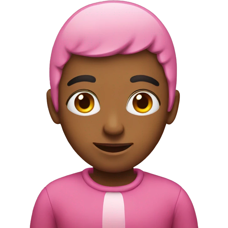 Christmas pink emoji