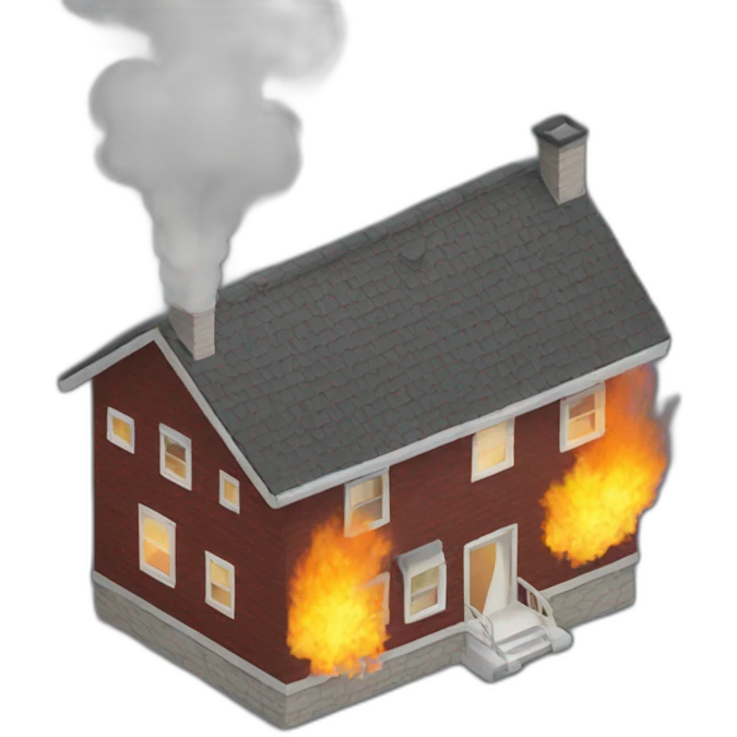 smoke inhalation house fire emoji