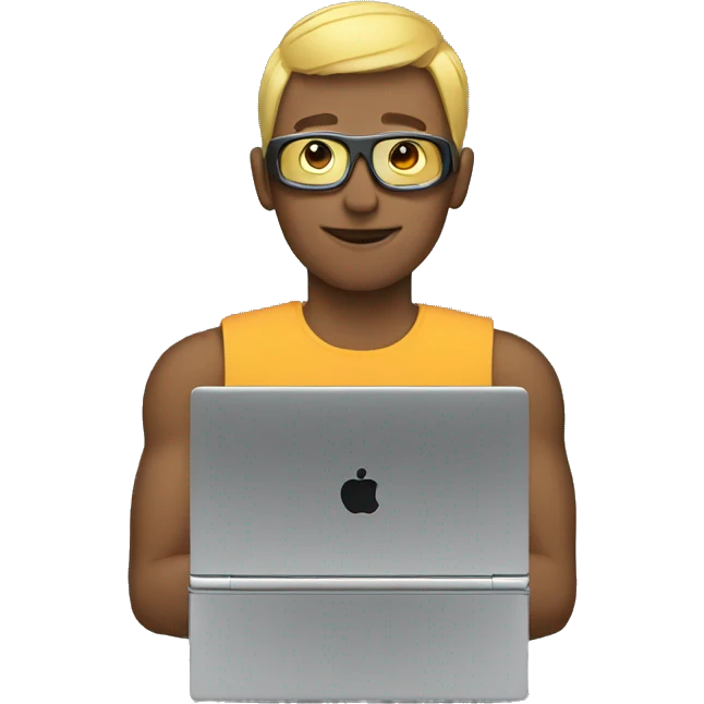 cybersportsman with laptop emoji