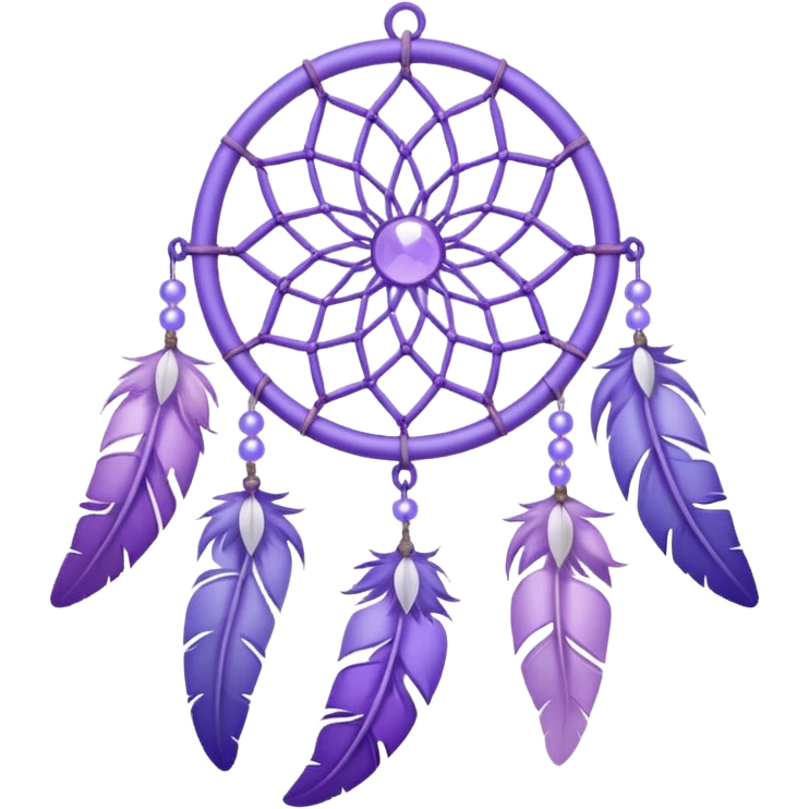 Lavender lilac pastel purple dreamcatcher-suncatcher emoji