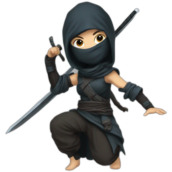 Un ninja avec le bras sur l'épole de mabel de fravity falls emoji