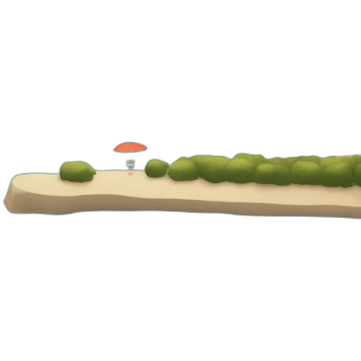 the Barceloneta beach emoji