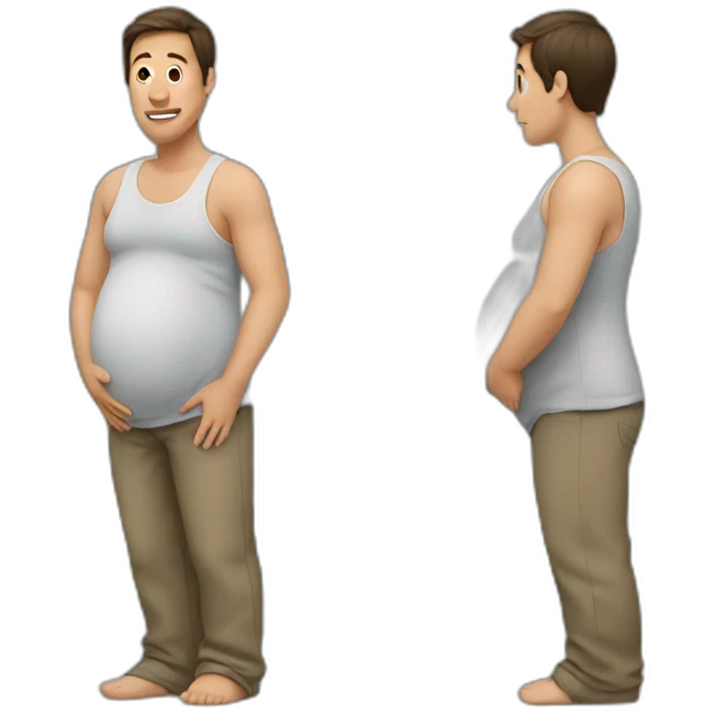 Pregnant man emoji