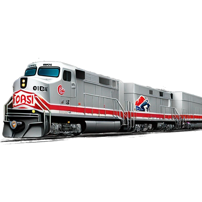 Coors light beer can with a train riding through the mountains  emoji