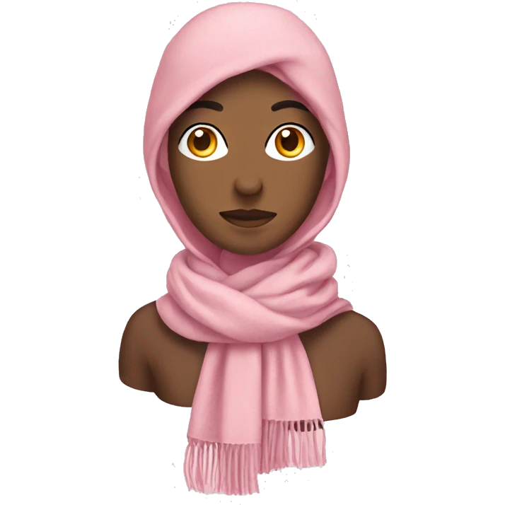 light pink scarf emoji