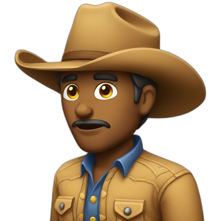 shrugging cowboy emoji