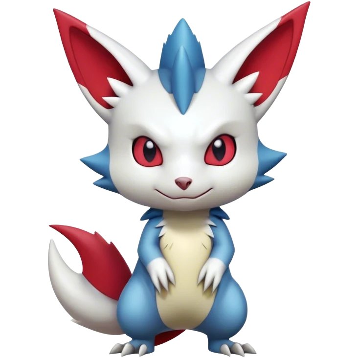 Cute Digimon-Sneasel-Zangoose-hybrid full body  emoji