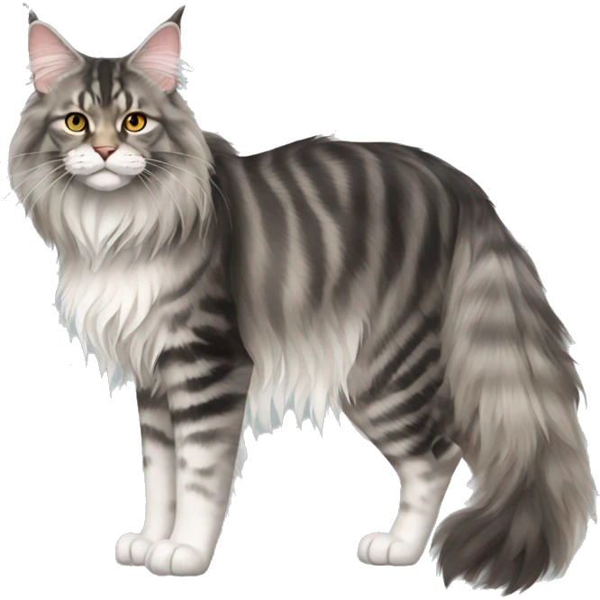 Maine Coon Cat Breed Full Body emoji