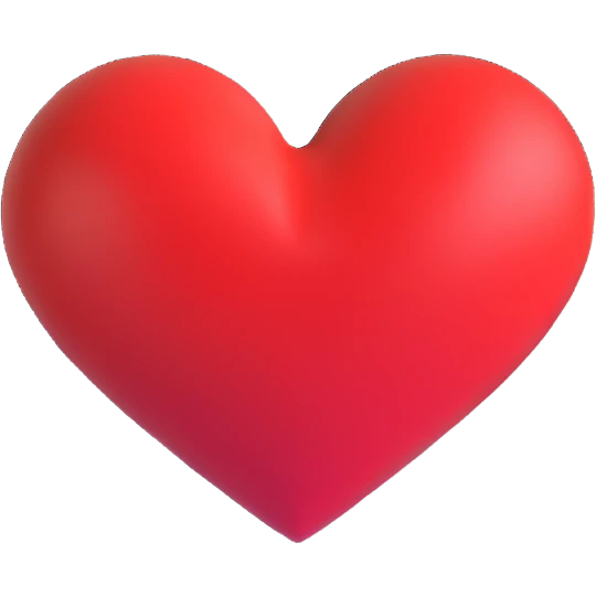 red heart emoji