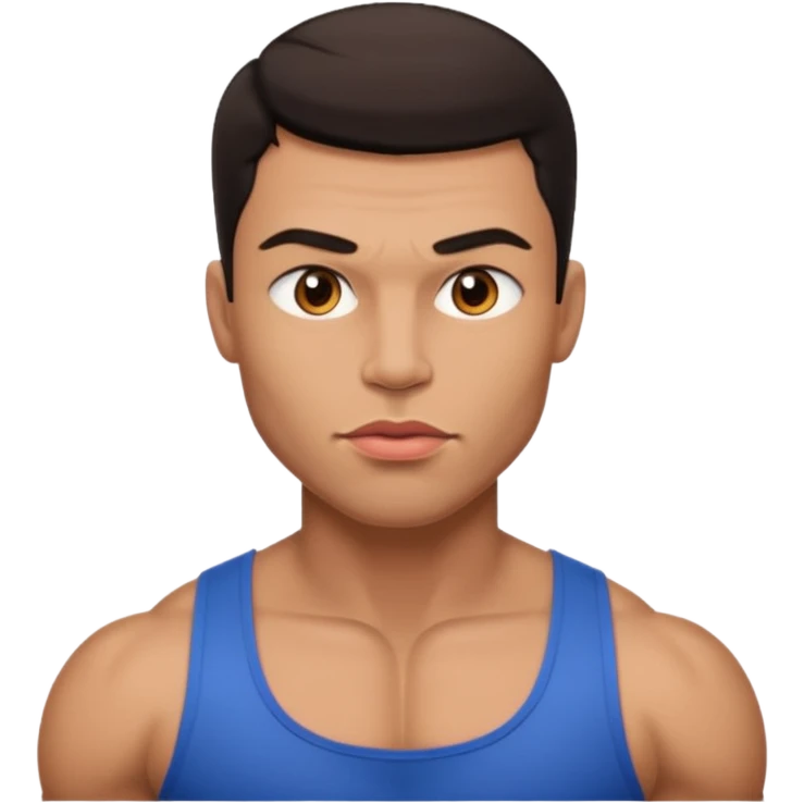 big lips muscular guy  emoji