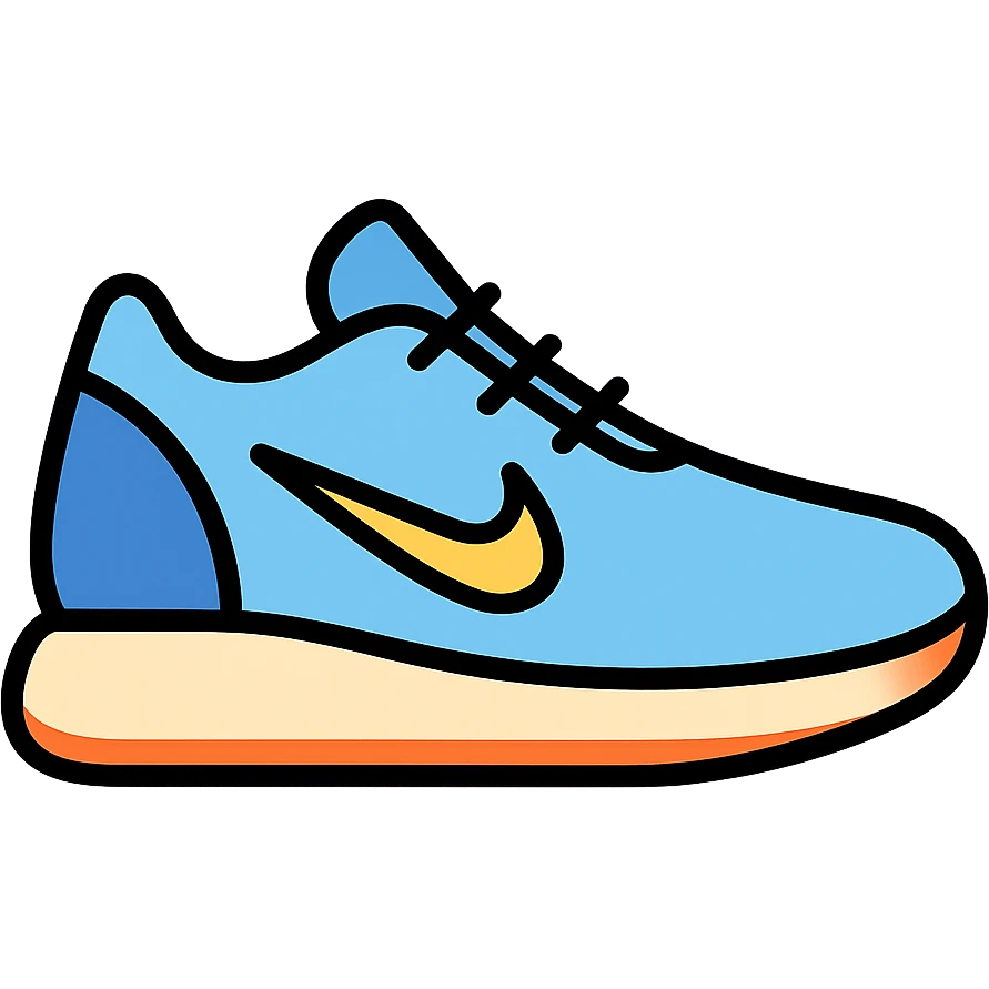 blue Nike shoes emoji