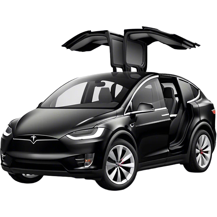 Tesla Model X - Tesla (Model Year: 2022) (Iconic colour: Black) emoji