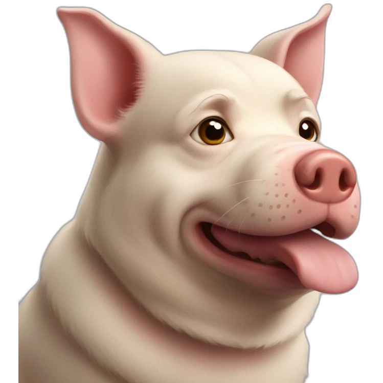 Russian pig dog emoji