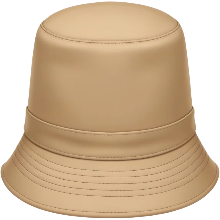 Beige Kangol bucket hat, light tan color, casual headwear emoji