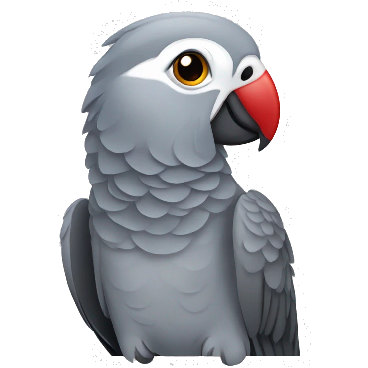 African grey parrot emoji