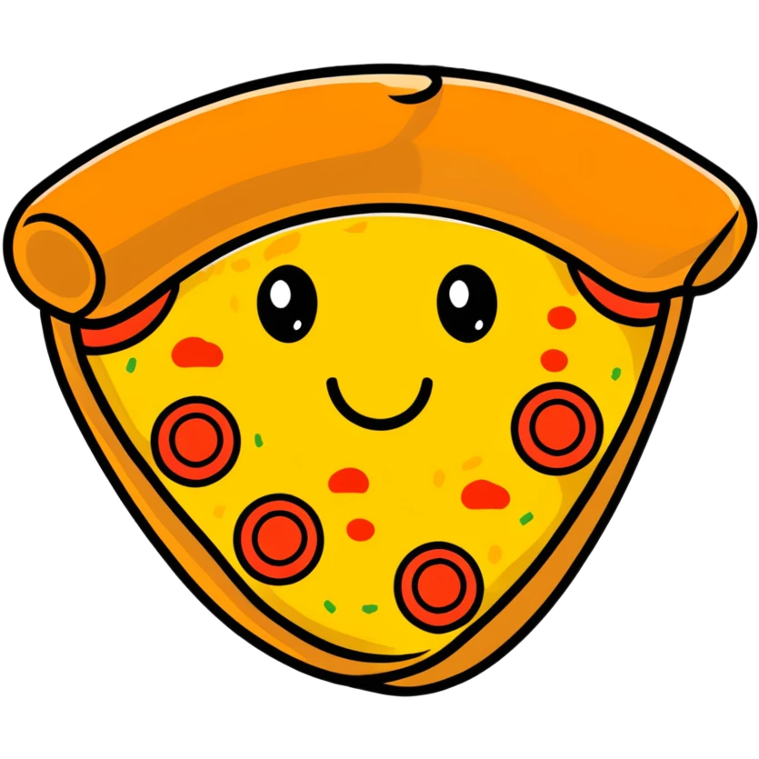 Cute pizza slice emoji
