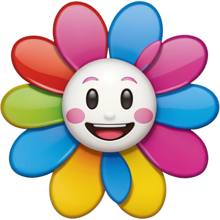 Takashi Murikami Flower emoji