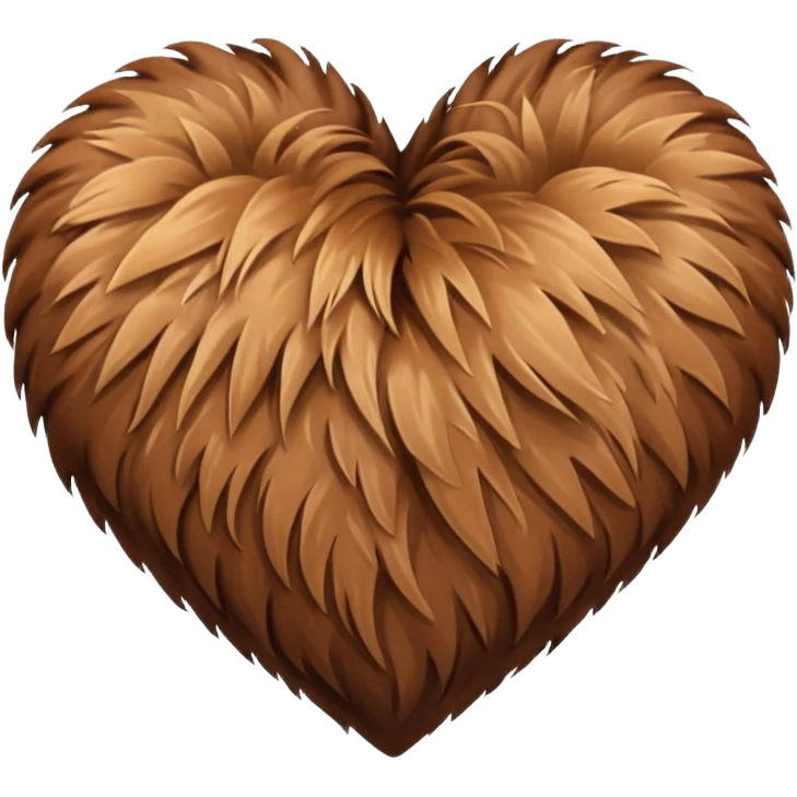 heart made of fur emoji