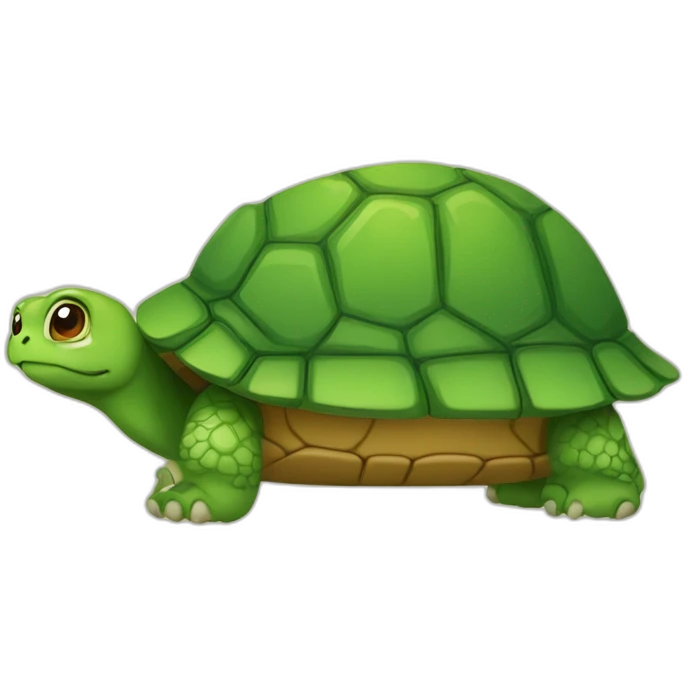 Loutr sur une tortue emoji