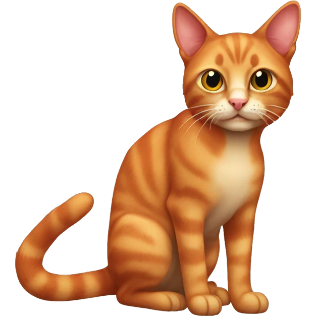 Vislo-eared red cat emoji