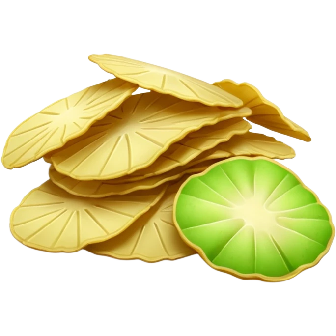 green potato chips emoji