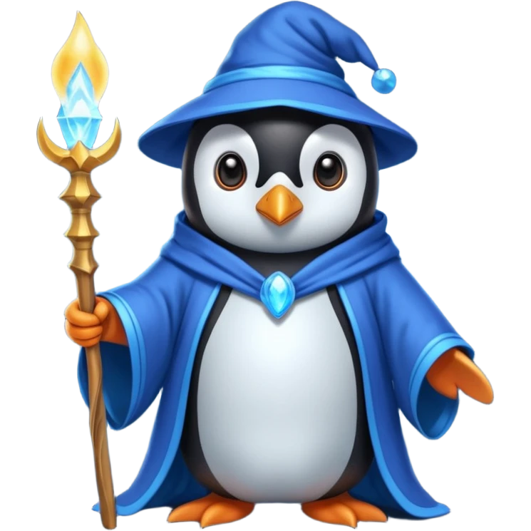 Penguin Wizard emoji