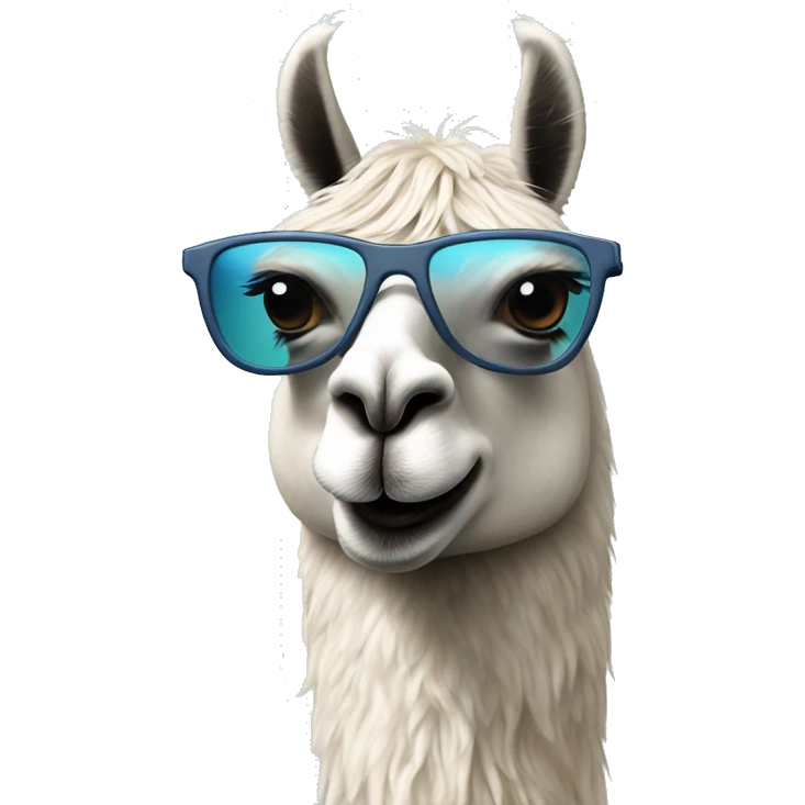 llama with sungalsses emoji