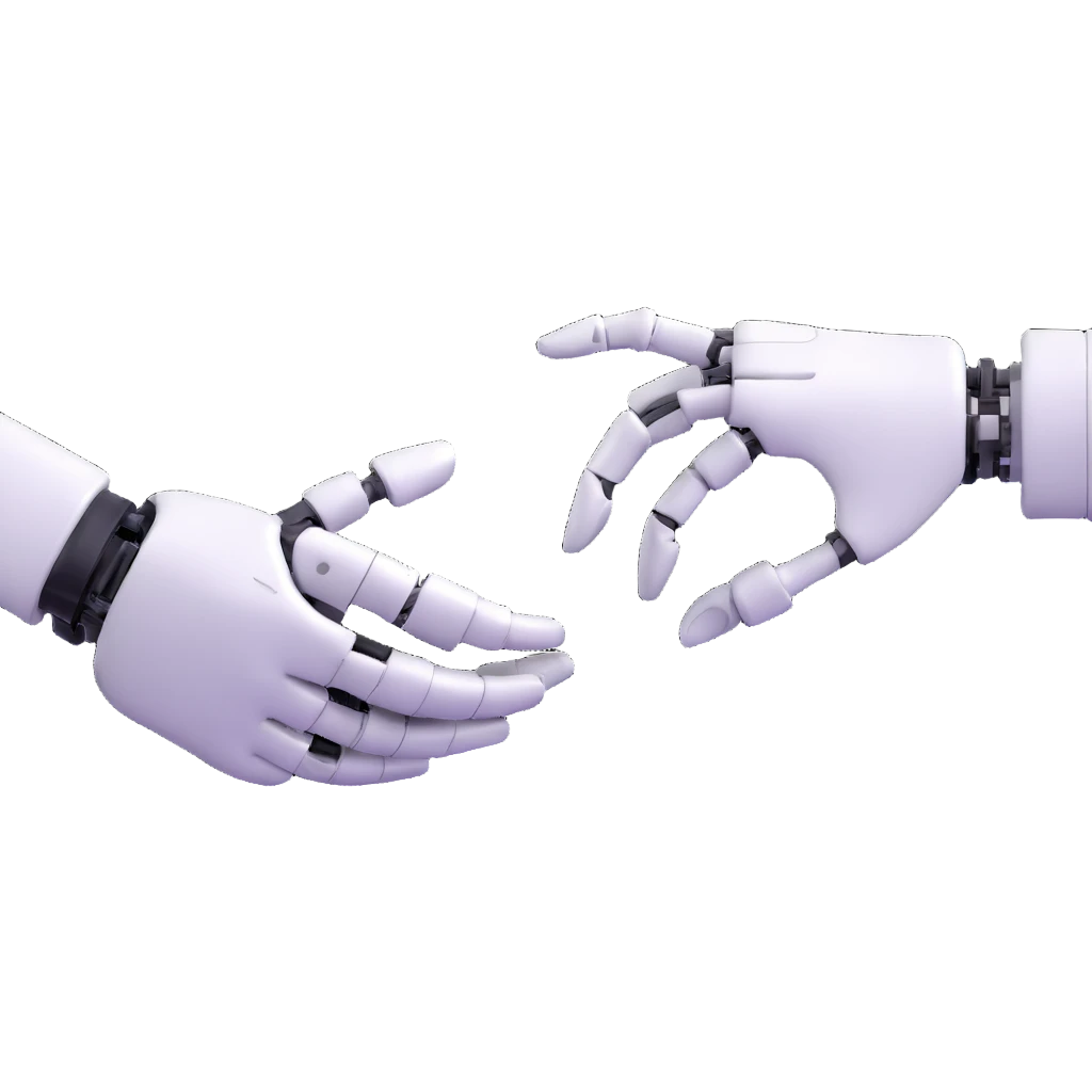 developer handshake with robot emoji