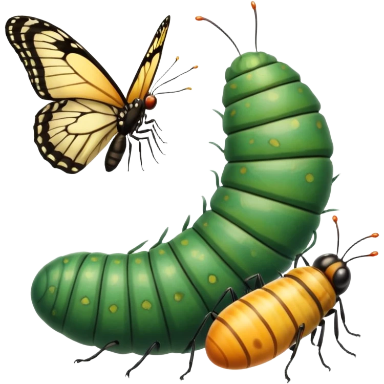 butterfly life cycle emoji