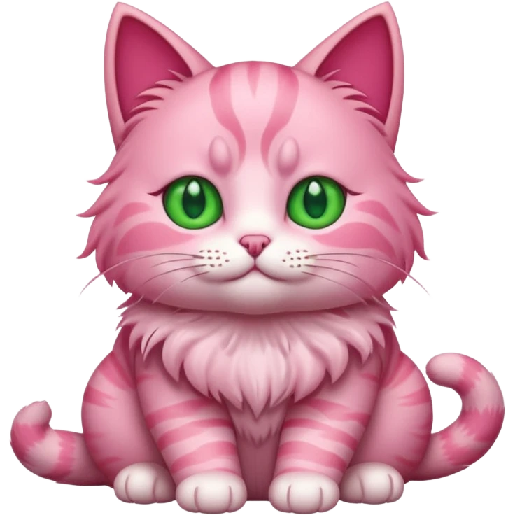 Pink cat emoji