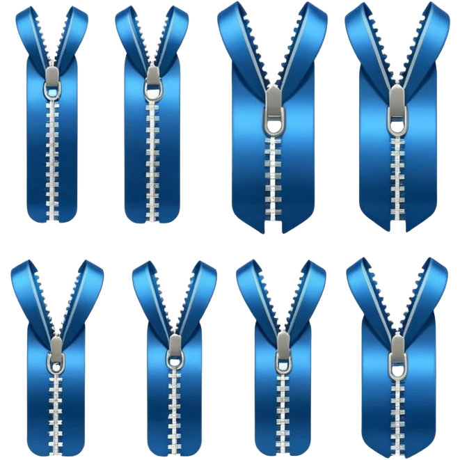 zippered items emoji