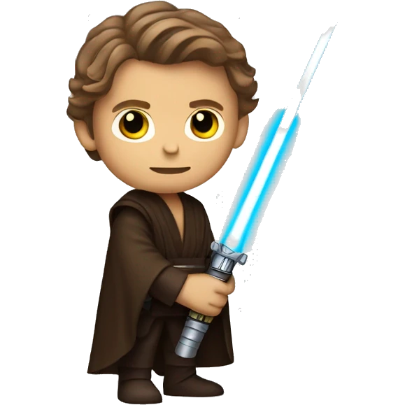 Anakin skywalker holding lightsaber emoji