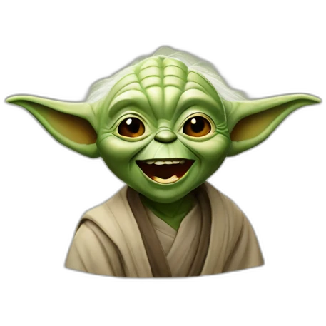 master yoda laughs emoji