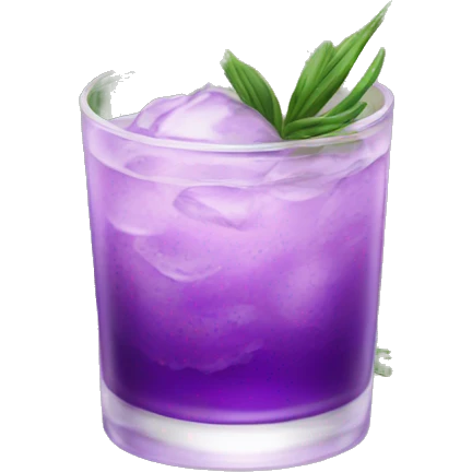 Lavender plants cocktail emoji