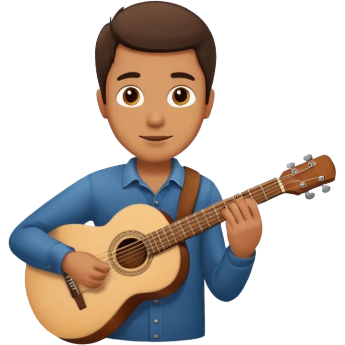 man holding guitar emoji