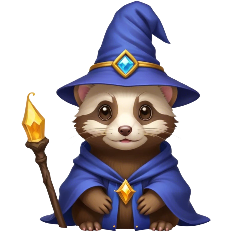 a ferret wizard emoji