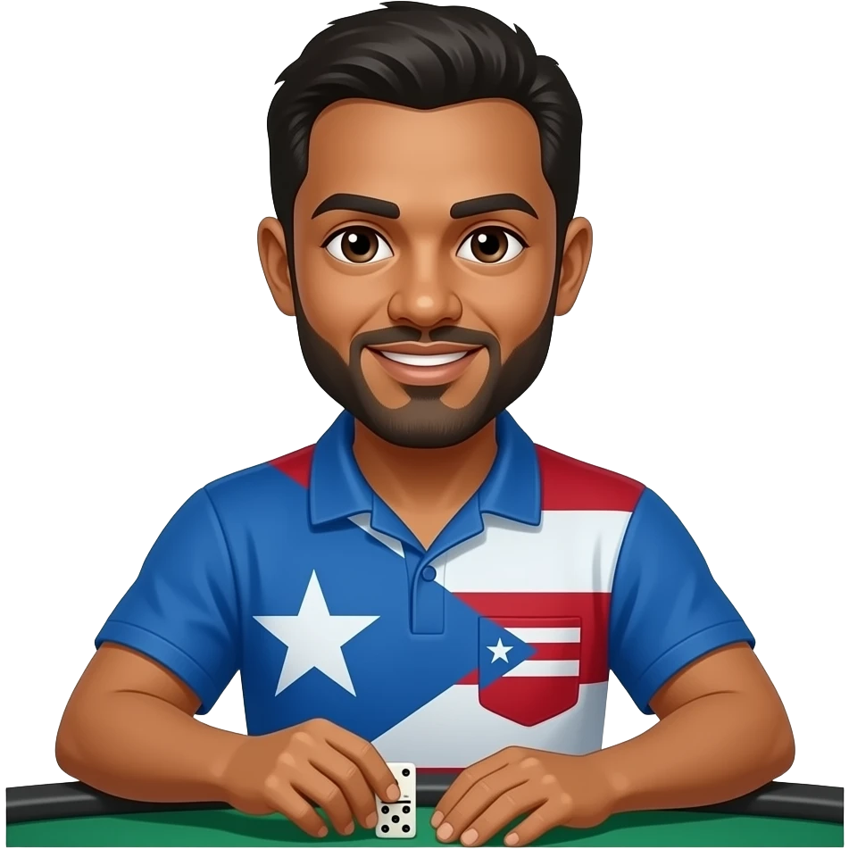 create an emoji of a domino puertoriquian emoji