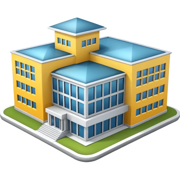 3d extra big school emoji