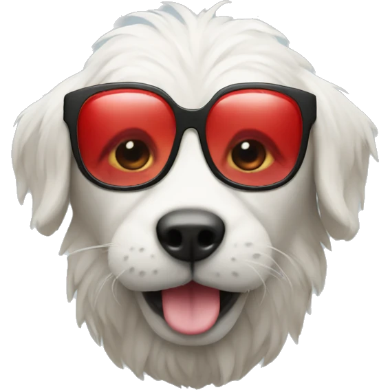 animal with red glasses emoji